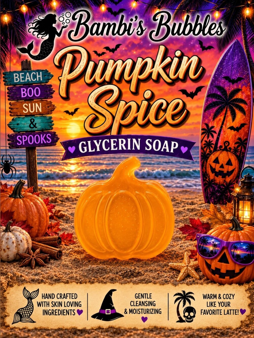Low Stock! Hand Crafted Glycerin Pumpkin Spice Blends 2.8oz - Picture 4 of 7